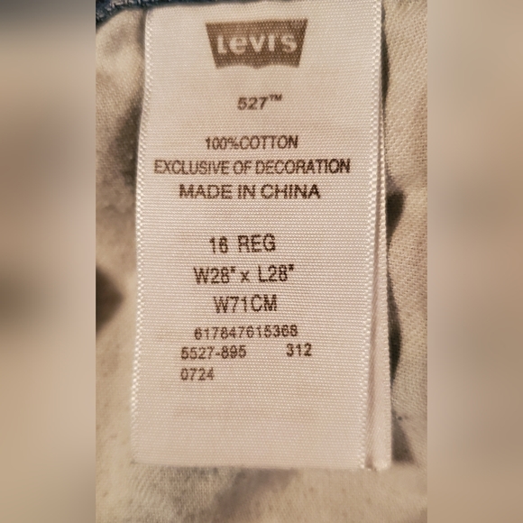 Levis 527 Bootcut Jeans, boys Size 16 - Picture 6 of 6